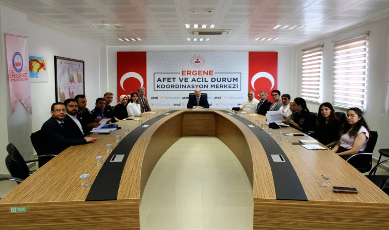Ergene’de Asayiş, Güvenlik ve Şiddetle Mücadele Toplantısı Yapıldı