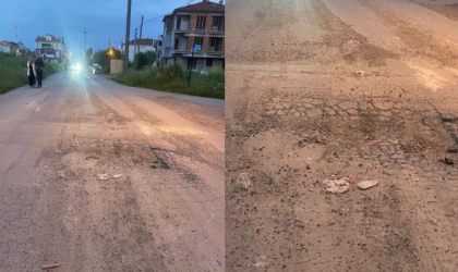 Bozuk Yol Tepki Çekiyor