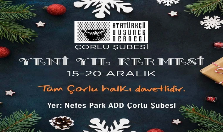 ADD Yeni Yıl Kermesi Düzenleyecek