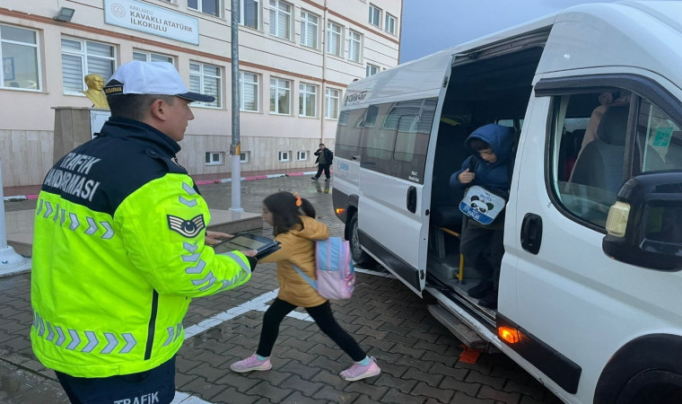 Kırklareli’nde okul servisleri denetlendi