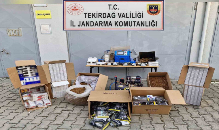 Tekirdağ’da jandarmadan kaçak tütün operasyonu