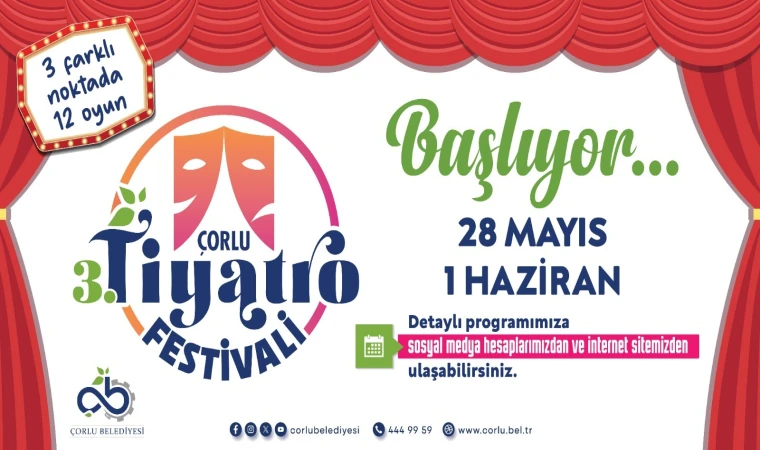 Tiyatro Festivali 28 Mayıs’ta Başlıyor