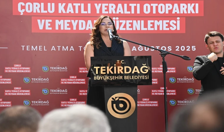 BÜYÜKŞEHİR’DEN ÇORLU’YA MODERN KATLI YERALTI OTOPARKI VE YAŞAM ALANI