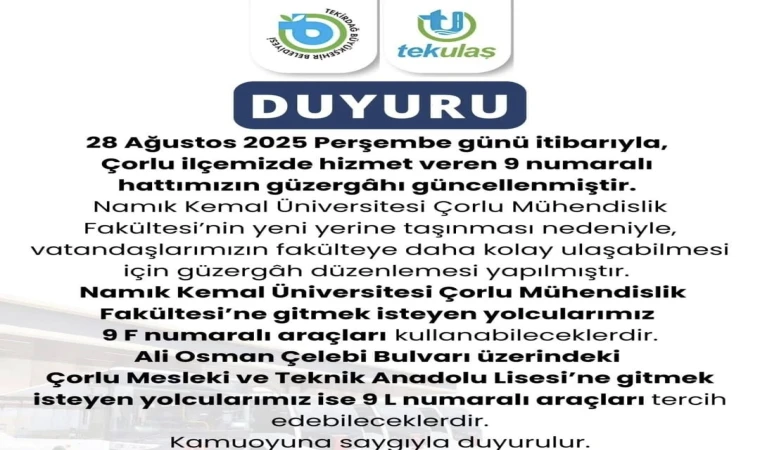 İki Noktaya Yeni Otobüs Güzergâhı
