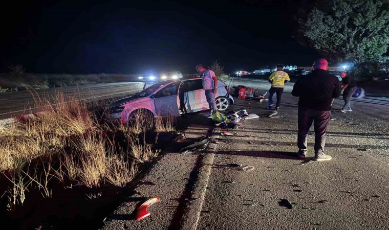 Ters yönden gelen elektrikli bisiklet kazaya neden oldu: 3 yaralı