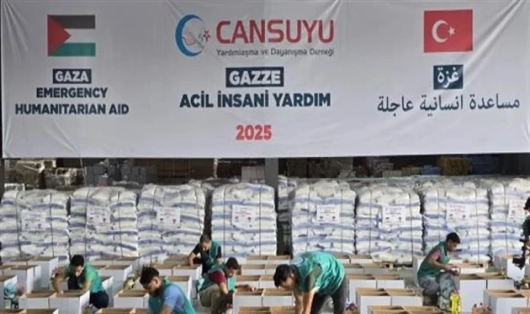 CANSUYU DERNEĞİ’NDEN GAZZE’YE YARDIM