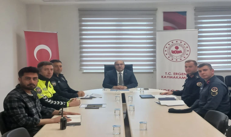 Ergene’de Güvenlik ve Asayiş Değerlendirme Toplantısı Yapıldı