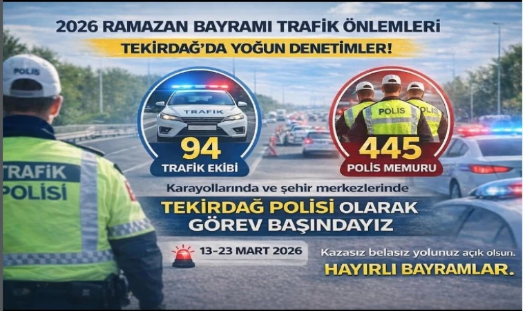 Bayramda 94 Ekip, 450 Polis Memuru Denetim Yapacak