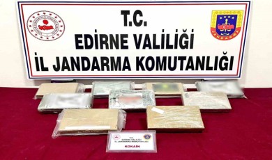 Edirne’de bir tırda 10 kilogram uyuşturucu ele geçirildi