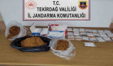Tekirdağ’da tütün ve makaron ele geçirildi