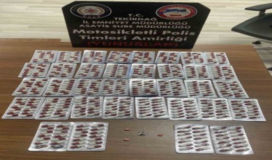 Tekirdağ’da uyuşturucu hap operasyonu