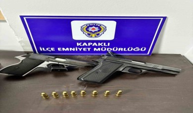 Gece devriyesinde 2 ruhsatsız silah ele geçirildi