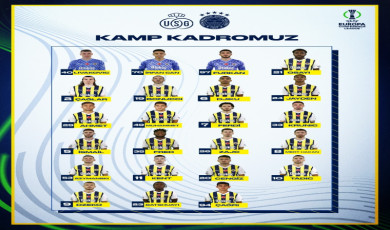 Fenerbahçe’nin Union Saint-Gilloise maçı kamp kadrosu belli oldu