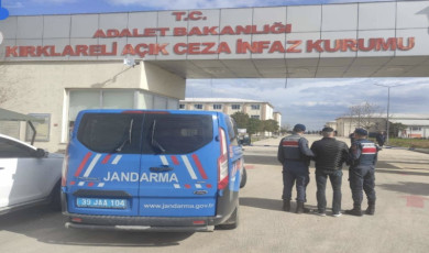 Kırklareli’nde kesinleşmiş hapis cezası bulunan firari yakalandı