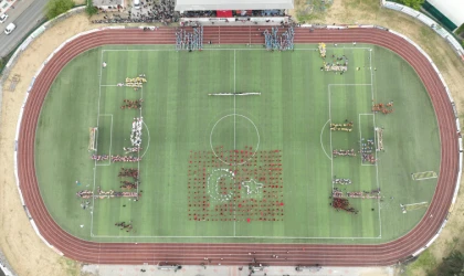 "Çorlu'da 23 Nisan Coşkusu 104. Yıl Dönümü: General Basri Saran Stadı'nda kutlandı "