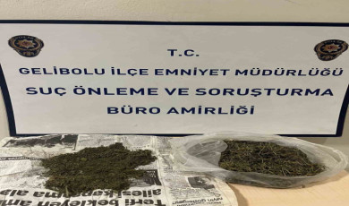 Gelibolu’da bir evde 186 gram uyuşturucu madde ele geçirildi