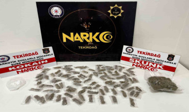 Şüpheli araçtan kokain ve skunk çıktı