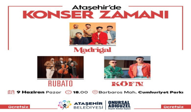 Ataşehirliler yaz konserlerinde buluşuyor