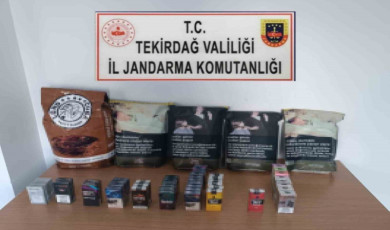 Jandarma Kapaklı’da kaçak tütün ürünleri ele geçirdi