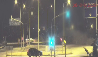 Kırklareli’nde 1 ayda yaşanan trafik kazaları KGYS kameralarına yansıdı