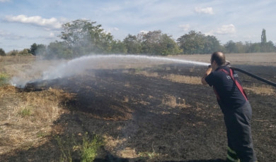 Kırklareli’de anız yangını