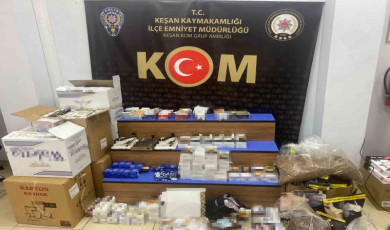 Keşan’da 87 bin 670 makaron ele geçirildi