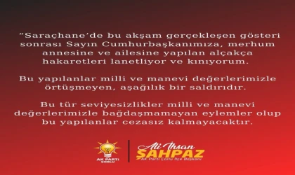 Ali İhsan Şahpaz'dan Kınama Mesajı