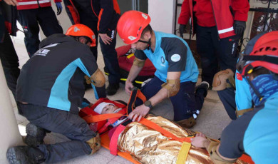 Böyle deprem tatbikattı görülmedi