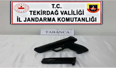Tekirdağ’da jandarmadan ruhsatsız silah operasyonu