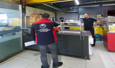 Çanakkale’de dönercilere denetim