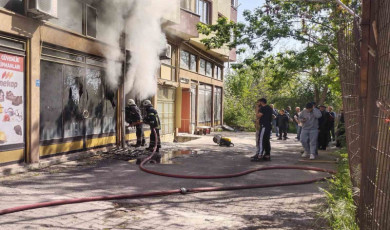 Çorlu’da işyeri yangını