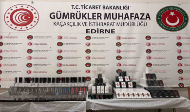 Kapıkule’de yasaklı kimyasal madde ve elektronik sigara ele geçirildi