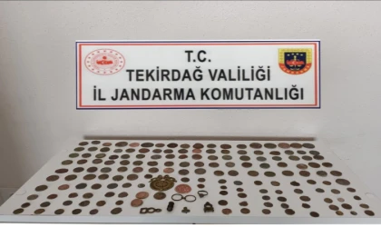 Tekirdağ'da jandarmadan tarihi eser operasyonu