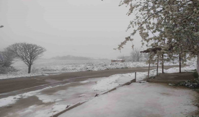 Tekirdağ’da kar yağışı