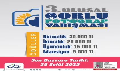 3. Ulusal Çorlu Fotoğraf Yarışması Başladı