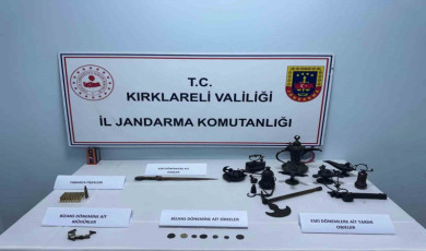 Kırklareli ve Tekirdağ’da eş zamanlı kaçak kazı operasyonu