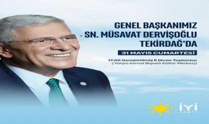 Müsavat Dervişoğlu Tekirdağ’a Geliyor
