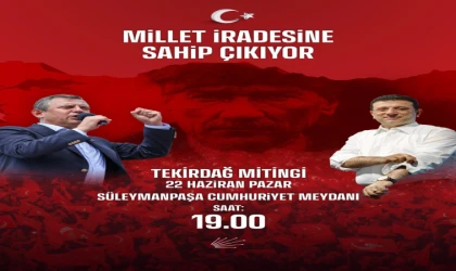Özgür Özel Tekirdağ’a Geliyor