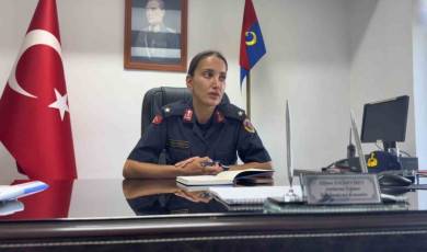 Tekirdağ’ın ilk kadın ilçe jandarma komutanı