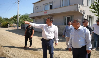 Çorlu'daki Yol ve Altyapı Çalışmalarını İncelediler