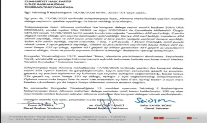 Genel Merkez ‘Mavi Liste’ Dedi
