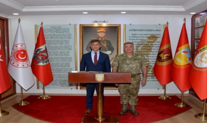 Kaymakam Erten'den Korgeneral Alper'e Ziyaret