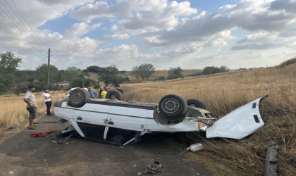 Otomobil Takla Attı: 1 Yaralı