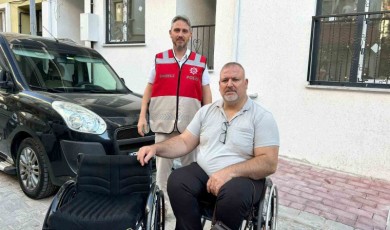 Çanakkale’de milli sporcunun çalınan tekerlekli sandalyesini emniyet ekipleri buldu