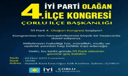 İYİ Parti 4 Ekim’de Kongresini Yapacak