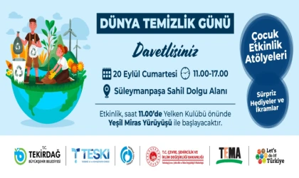 Tekirdağ’da Dünya Temizlik Günü Etkinliği