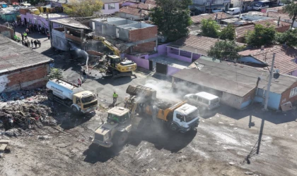 Uyuşturucuya Karşı Metruk Binalar Yıkıldı