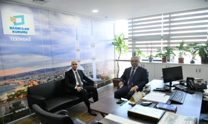 Tekirdağ Valisi Soytürk’ten BİK Bölge Müdürü Atılgan’a Ziyaret
