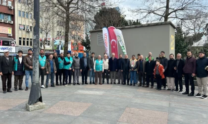 “Zalimlere Lanet, Mazlumlara Destek”