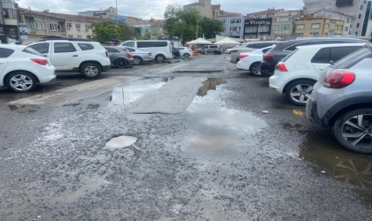 HER YAĞMURDA OTOPARK GÖLE DÖNÜYOR